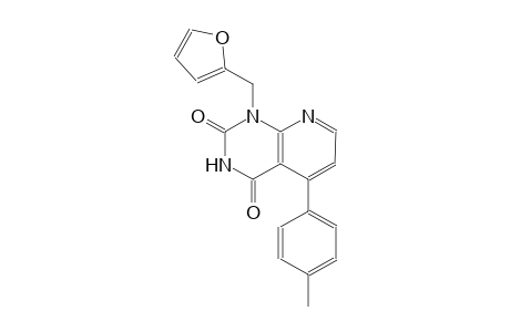 pyrido[2,3-d]pyrimidine-2,4(1H,3H)-dione, 1-(2-furanylmethyl)-5-(4-methylphenyl)-