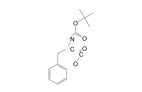 tert-BUTOXY-CARBONYL-L-[1,2-13C2,15N]-PHENYLALANINE;E-ISOMER