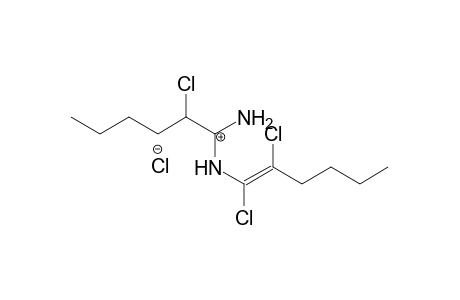 2-Chloro-N-[(1E)-1,2-dichloro-1-hexenyl]hexanimidamide chloride