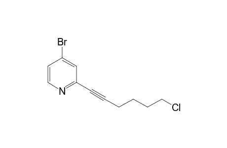 4-Bromo-2-(6-chlorohex-1-yn-1-yl)pyridine