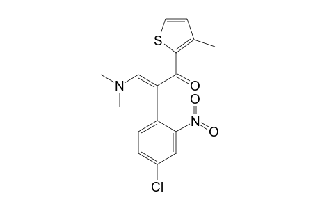 (E)-2-(4-chloranyl-2-nitro-phenyl)-3-(dimethylamino)-1-(3-methylthiophen-2-yl)prop-2-en-1-one