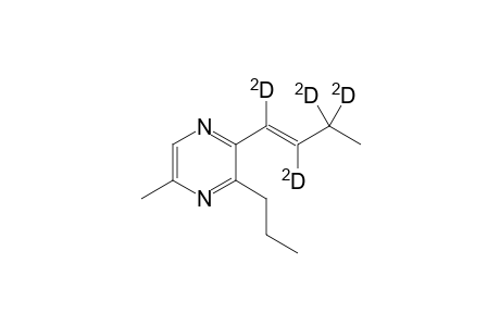 5-Methyl-3-n-propyl-2-[E-(1,2,3,3-tetradeuterio)but-1-enyl]pyrazine