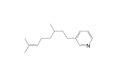 Pyridine, 3-(3,7-dimethyl-6-octenyl)-