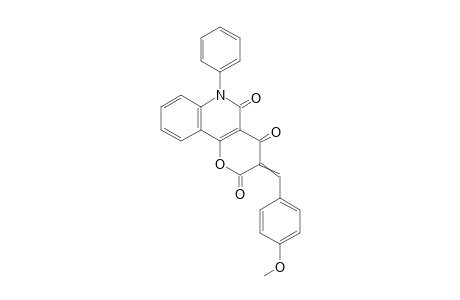 3-(4-Methoxybenzylidene)-6-phenyl-2H-pyrano[3,2-c]quinoline-2,4,5(3H,6H)-trione