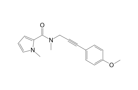 1-Methyl-1H-pyrrole-2-carboxylic acid methyl-[3-(4-methoxyphenyl)prop-2-ynyl]amide