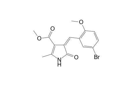 (4Z)-4-(5-bromo-2-methoxy-benzylidene)-5-keto-2-methyl-2-pyrroline-3-carboxylic acid methyl ester