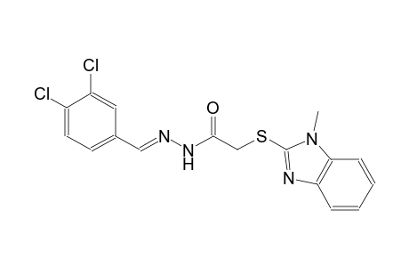 acetic acid, [(1-methyl-1H-benzimidazol-2-yl)thio]-, 2-[(E)-(3,4-dichlorophenyl)methylidene]hydrazide