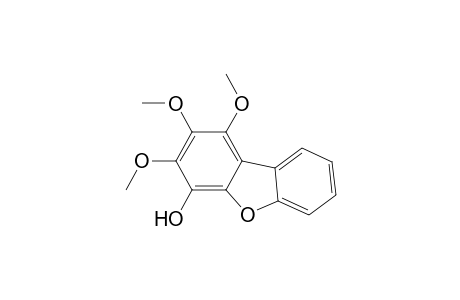 4-Dibenzofuranol, 1,2,3-trimethoxy-