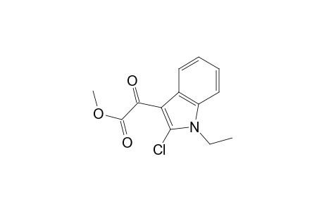 1H-Indole-3-acetic acid, 2-chloro-1-ethyl-.alpha.-oxo-, methyl ester