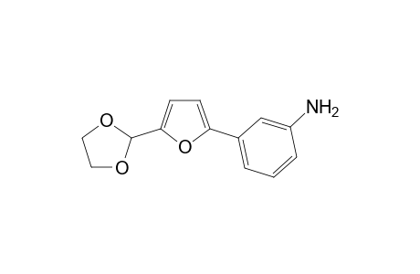 3-(5-(1,3-Dioxolan-2-yl)furan-2-yl)benzenamine