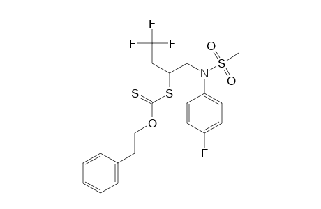 DITHIOCARBONIC-ACID-O-PHENETHYLESTER-S-(3,3,3-TRIFLUORO-1-[[(4-FLUOROPHENYL)-METHANESULFONYLAMINO]-METHYL]-PROPYL)-ESTER