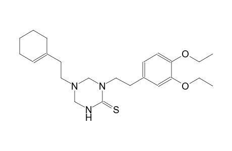 5-[2-(1-cyclohexen-1-yl)ethyl]-1-[2-(3,4-diethoxyphenyl)ethyl]tetrahydro-1,3,5-triazine-2(1H)-thione
