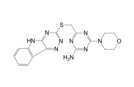 1,3,5-triazin-2-amine, 4-(4-morpholinyl)-6-[(5H-[1,2,4]triazino[5,6-b]indol-3-ylthio)methyl]-