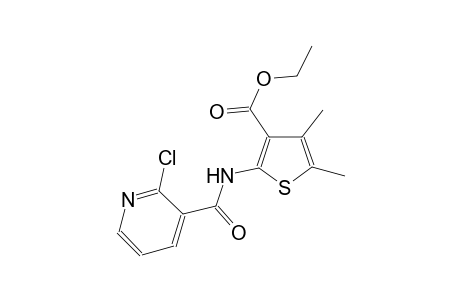 ethyl 2-{[(2-chloro-3-pyridinyl)carbonyl]amino}-4,5-dimethyl-3-thiophenecarboxylate