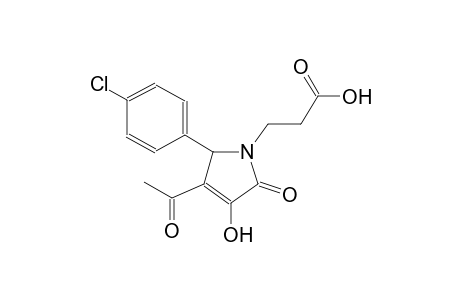 3-[3-acetyl-2-(4-chlorophenyl)-4-hydroxy-5-oxo-2,5-dihydro-1H-pyrrol-1-yl]propanoic acid