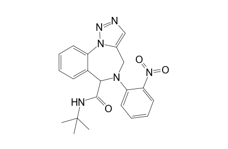N-tert-Butyl-4,5-dihydro-5-(2-nitrophenyl)-1,2,3-triazolo[1,5-a][1,4]benzodiazepine-6-carboxamide