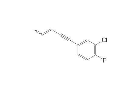 (Z/E)-2-chloro-1-fluoro-4-(pent-3-en-1-yn-1-yl)benzene