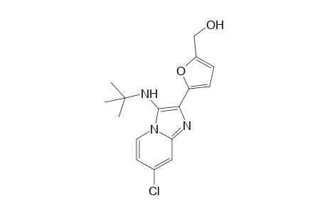 N-tert-Butyl-7-chloro-2-(5-hydroxymethylfuran-2-yl)imidazo[1,2-a]pyridin-3-amine