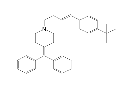 1-[(E)-4-(4-tert-butylphenyl)but-3-enyl]-4-(diphenylmethylene)piperidine