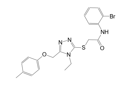 N-(2-bromophenyl)-2-({4-ethyl-5-[(4-methylphenoxy)methyl]-4H-1,2,4-triazol-3-yl}sulfanyl)acetamide