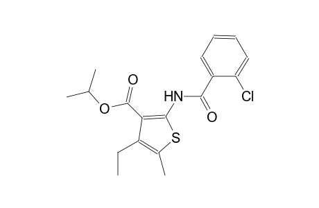 isopropyl 2-[(2-chlorobenzoyl)amino]-4-ethyl-5-methyl-3-thiophenecarboxylate