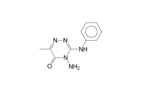 4-Amino-3-anilino-6-methyl-1,2,4-triazin-5-one