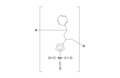 Vinylcyclopentadienyl manganese tricarbonyl-styrene copolymer
