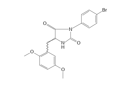 3-(p-BROMOPHENYL)-5-(2,5-DIMETHOXYBENZYLIDENE)HYDANTOIN