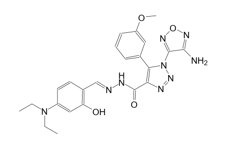 1-(4-amino-1,2,5-oxadiazol-3-yl)-N'-{(E)-[4-(diethylamino)-2-hydroxyphenyl]methylidene}-5-(3-methoxyphenyl)-1H-1,2,3-triazole-4-carbohydrazide