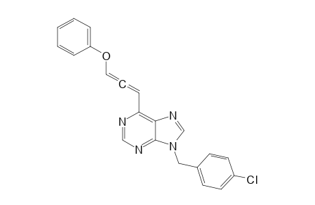 9-(4-Chlorobenzyl)-6-(3-phenoxypropa-1,2-dienyl)-9H-purine