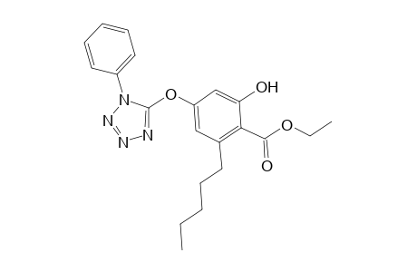 Ethyl 2-hydroxy-6-pentyl-4-[(1-phenyl-1H-tetraazol-5-yl)oxy]benzoate