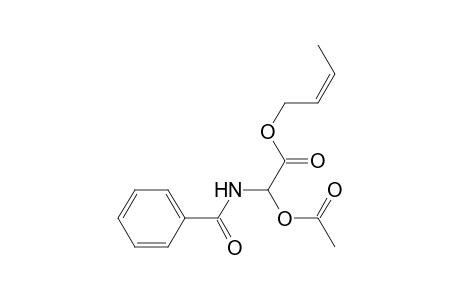 Acetic acid, (acetyloxy)(benzoylamino)-, 2-butenyl ester, (Z)-(.+-.)-