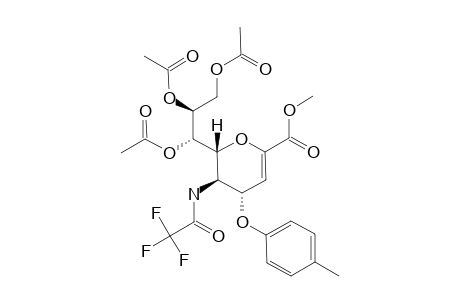 METHYL-7,8,9-TRI-O-ACETYL-2,6-ANHYDRO-3,5-DIDEOXY-4-O-(4-METHYLPHENYL)-5-[(TRIFLUOROACETYL)-AMINO]-D-GLYCERO-D-GALACTO-NON-2-ENOATE