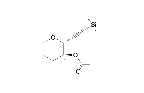 trans-(2R*,3S*)-3-Acetoxy-3-methyl-2-(2-trimethylsilyl)ethynyltetrahydropyran