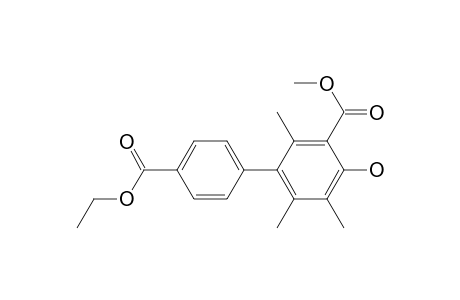 4'-Ethyl 3-methyl 4-hydroxy-2,5,6-trimethylbiphenyl-3,4'-dicarboxylate