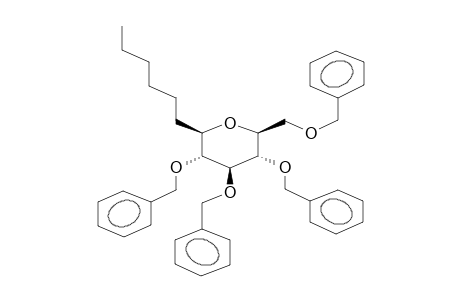 BETA-1,5-ANHYDRO-1-C-HEXYL-2,3,4,6-TETRA-O-BENZYL-D-GLUCITOL