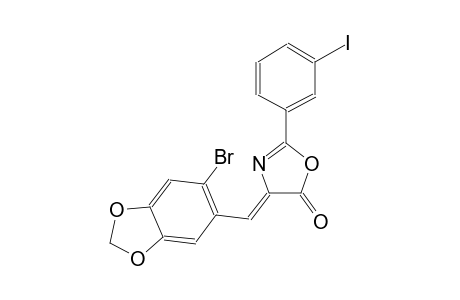 (4Z)-4-[(6-bromo-1,3-benzodioxol-5-yl)methylene]-2-(3-iodophenyl)-1,3-oxazol-5(4H)-one