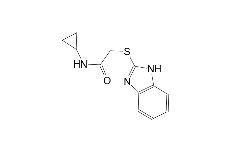 2-(1H-benzimidazol-2-ylsulfanyl)-N-cyclopropylacetamide