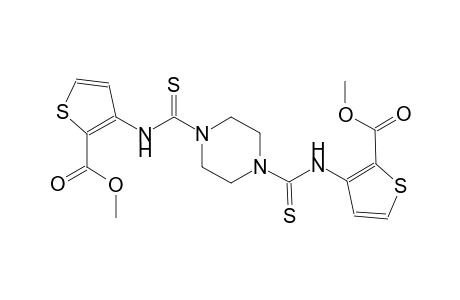 2-thiophenecarboxylic acid, 3-[[[4-[[[2-(methoxycarbonyl)-3-thienyl]amino]carbonothioyl]-1-piperazinyl]carbonothioyl]amino]-, methyl ester