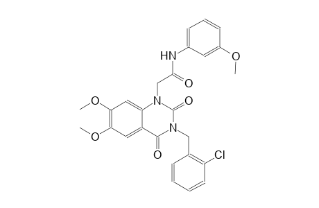 2-(3-(2-chlorobenzyl)-6,7-dimethoxy-2,4-dioxo-3,4-dihydro-1(2H)-quinazolinyl)-N-(3-methoxyphenyl)acetamide