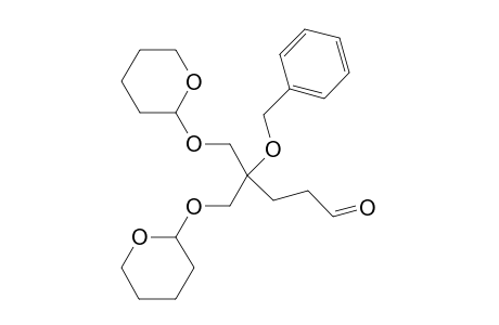 4-Benzyloxy-5-(tetrahydropyran-2-yloxy)-4-(terthydropyran-2-yloxymethyl)pentanal