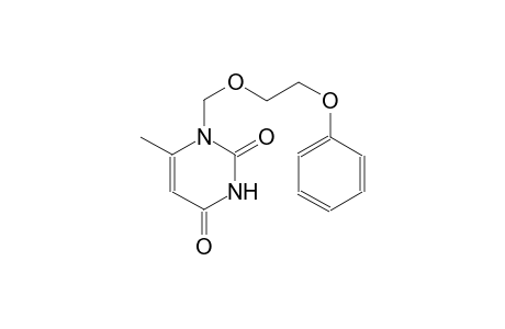 2,4(1H,3H)-pyrimidinedione, 6-methyl-1-[(2-phenoxyethoxy)methyl]-
