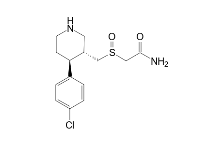 2-[(3R,4S)-4-(4-Chlorophenyl)-piperidin-3-ylmethanesulfinyl]-acetamide