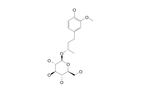 (2S)-4-(4-HYDROXY-3-METHOXYPHENYL)-BUT-2-YL-BETA-D-GLUCOPYRANOSIDE