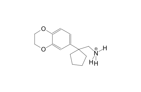 [1-(2,3-dihydro-1,4-benzodioxin-6-yl)cyclopentyl]methanaminium