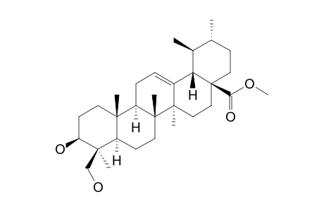 Methyl 3.beta.,24-dihydroxy-urs-12-en-28-oate