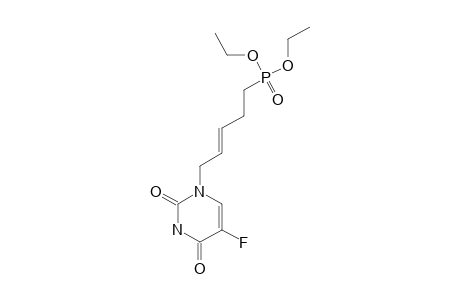 N-(1)-[(E)-5-DIETHOXYPHOSPHONYLPENT-2-ENYL]-5-FLUOROURACIL