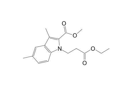 Methyl 1-(2-ethoxycarbonylethyl)-3,5-dimethylindole-2-carboxylate