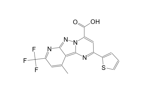 pyrido[2',3':3,4]pyrazolo[1,5-a]pyrimidine-4-carboxylic acid, 10-methyl-2-(2-thienyl)-8-(trifluoromethyl)-