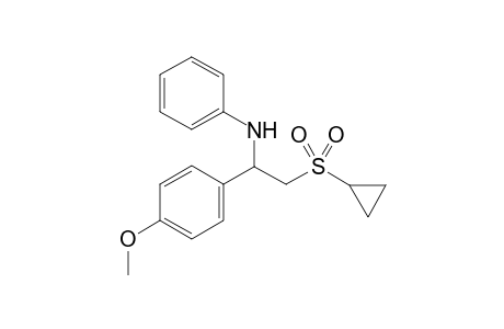 N-(2-(Cyclopropylsulfonyl)-1-(4-methoxyphenyl)ethyl)aniline